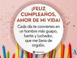 Carta de Feliz Cumpleaños a mi compañero de vida
