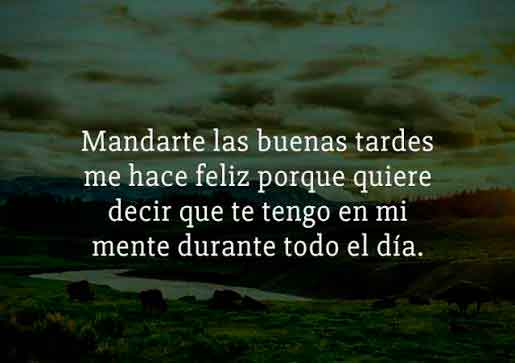 Frases de buenas tardes para enamorar